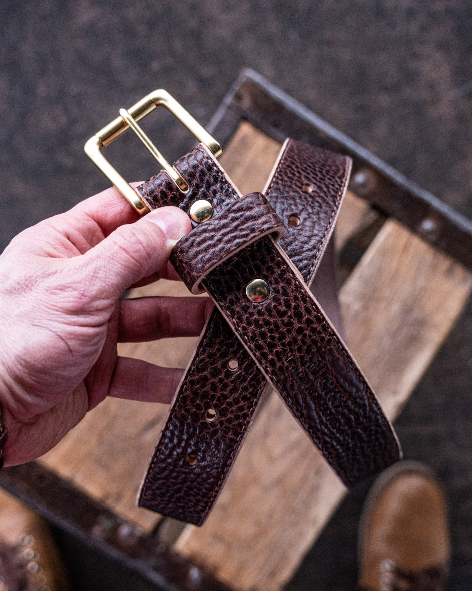 In Stock Heritage Belt Walnut Bullhide 1 5 Waist Size 34