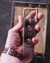 In Stock Heritage Belt Walnut Bullhide 1 5 Waist Size 34