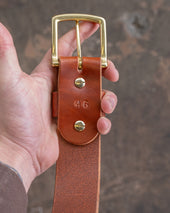 In Stock Heavy Duty Work Belt Tan Latigo 1 75 Waist Size 42