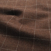 Mocha Windowpane Flannel Classic Shirt