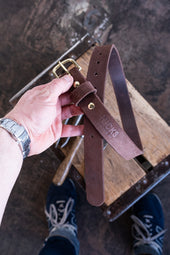 In Stock Classic Work Belt 1964 Mahogany Roughout 1 25 Waist Size 30