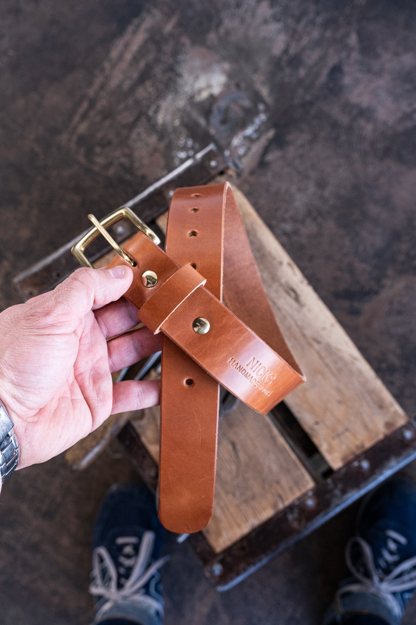 In Stock Traditional Harness Everyday Belt Buck Veg Tan 1 5 Waist Size 24