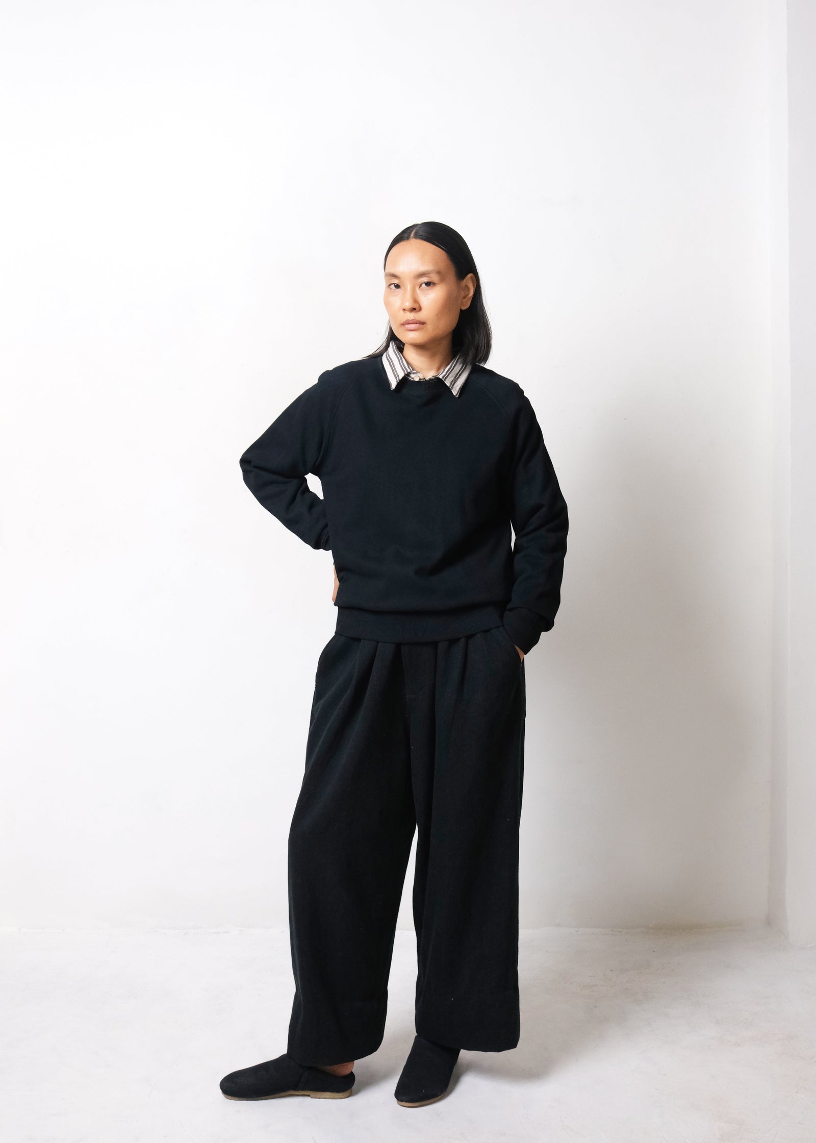 Linen Pleated Pants