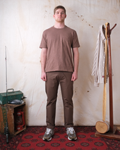 Mocha Slub Pocket T Shirt