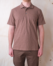Mocha Slub Polo