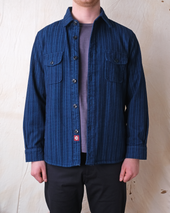 Sashiko Stripe Overshirt