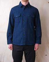 Sashiko Stripe Overshirt