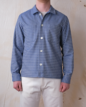 Jay Jacquard Denim Club Shirt