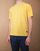 Turmeric Slub S S Pocket T Shirt