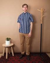 Jacquard Stripe S S Classic Shirt