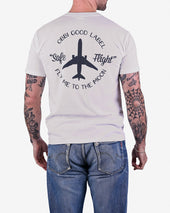 OGL 6.2oz Ringspun T-shirt - Silkscreen Printed 'Fly Me To The Moon' - Cream