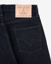 21oz Selvedge Denim Relaxed Tapered Cut Jeans - Indigo Overdyed Black