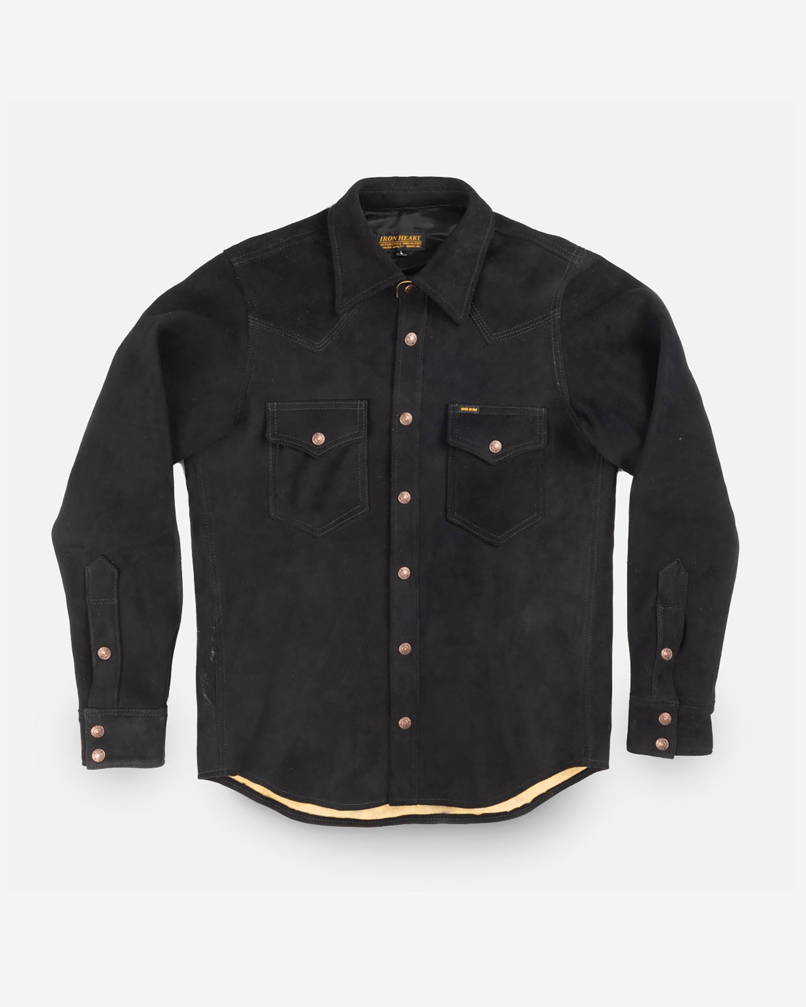 Deerskin Western Shirt "The Big Buck" - Black (Version 1)