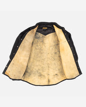 Deerskin Western Shirt "The Big Buck" - Black (Version 1)