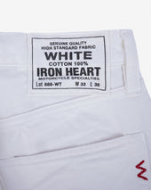13.5oz Denim Relaxed Tapered Cut Jeans - White