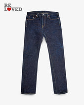 19oz Left Hand Twill Selvedge Denim Super Slim Cut Jeans - Indigo (IH-555S-19L) Tag 31, Hemmed to 33.5"