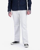 13.5oz Denim Straight Cut Jeans - White