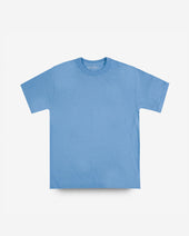 UTILITEES - 5.5oz Loopwheel Crew Neck T-Shirt - Light Blue