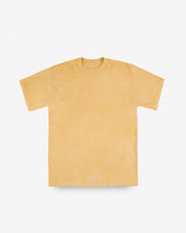 UTILITEES - 5.5oz Loopwheel Crew Neck T-Shirt - Hand Dyed Yellow