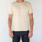 9 Ounce Pocket T-Shirt Cream