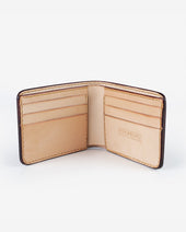 Slimline Small Shell Cordovan Wallet - Natural