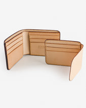Slimline Small Shell Cordovan Wallet - Natural