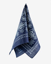 Iron Heart “Bell” Print Bandana - Indigo