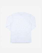 GOOD ART HLYWD Heavyweight Long Sleeve Crew Neck T-Shirt - Optic White