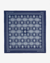 Iron Heart “Bell” Print Bandana - Indigo