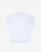 GOOD ART HLYWD Heavyweight Long Sleeve Crew Neck T-Shirt - Optic White