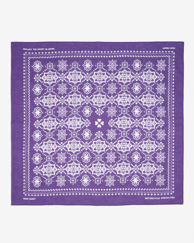 Iron Heart “Bell” Print Bandana - Purple