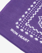 Iron Heart “Bell” Print Bandana - Purple