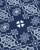 Iron Heart “Bell” Print Bandana - Indigo