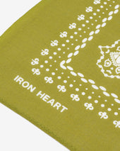Iron Heart “Bell” Print Bandana - Green