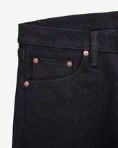 21oz Shinayaka Selvedge Denim Slim Cut Jeans - Black