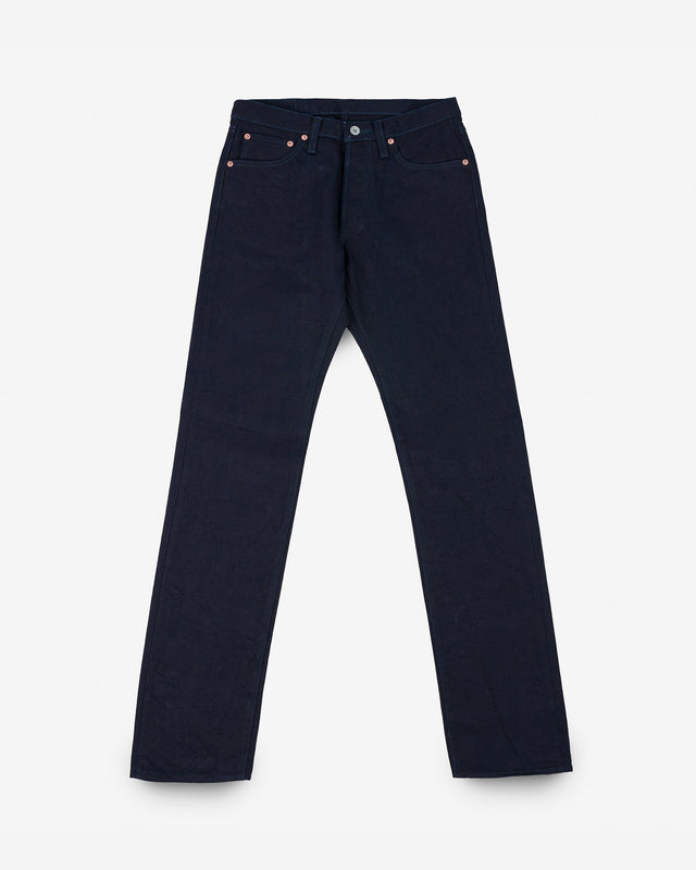 14oz Selvedge Denim Straight Cut Jeans - Indigo/Indigo