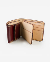 Small Shell Cordovan Wallet - Oxblood