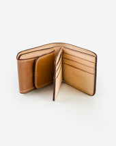 Small Shell Cordovan Wallet - Natural