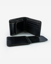 Small Shell Cordovan Wallet - Black