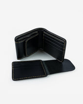 Small Shell Cordovan Wallet - Black