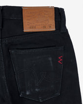 21oz Selvedge Denim Slim-Tapered Cut Jeans - Black (IH-8301S) Tag 28, Hemmed to 31.0''
