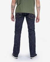 16oz Slubby Selvedge Denim Slim Tapered Cut Jeans - Indigo
