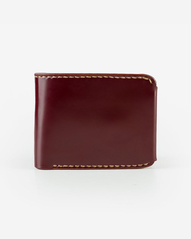 Small Shell Cordovan Wallet - Oxblood