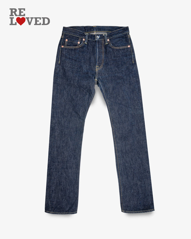 21oz Selvedge Denim Slim Straight Cut - Indigo (IH-666S-21) Tag 30, Hemmed to 31.5"