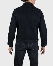 14oz Selvedge Denim Modified Type III Jacket - Indigo Overdyed Black