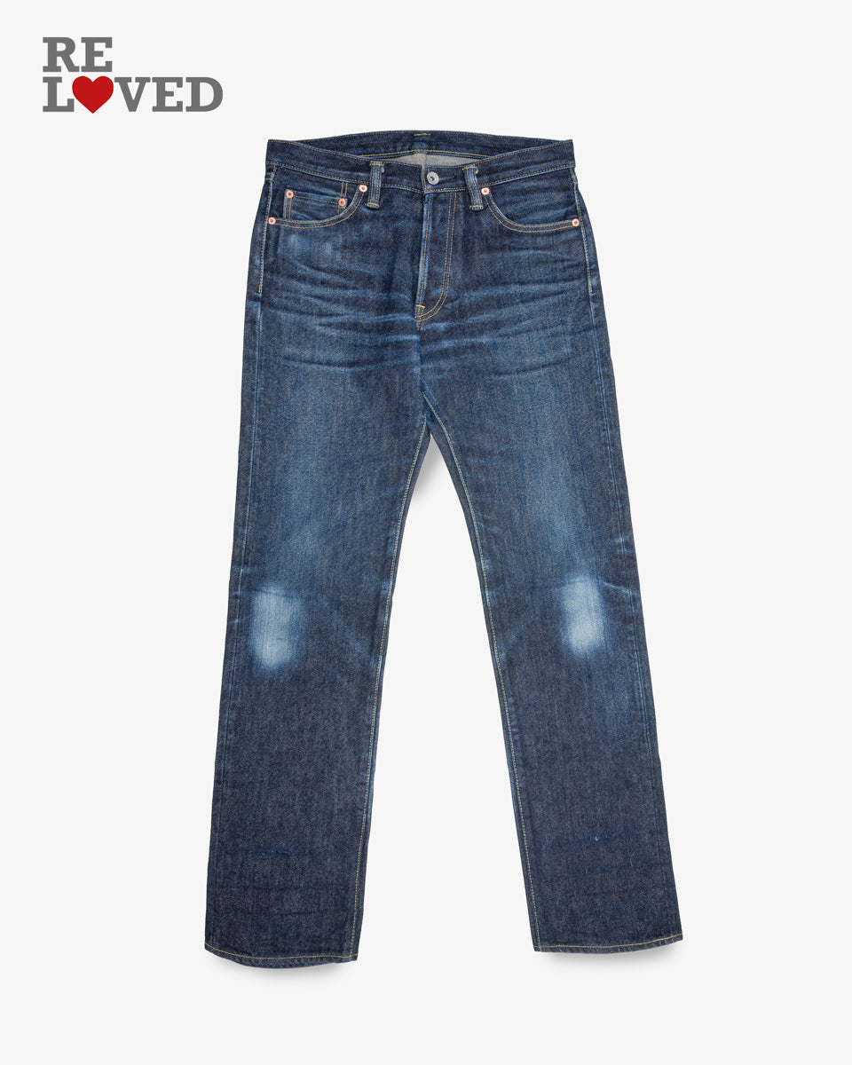 21oz Selvedge Denim Straight Cut Jeans Tag 32 Hemmed To 34 5