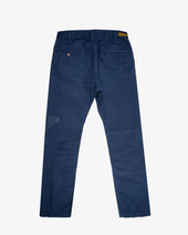 9oz Mercerised Selvedge Cotton Slim Tapered Chinos - Navy (IH-721-NAV) Tag 32, Hemmed to 29.5"
