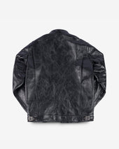 Japanese Horsehide Double Motorcycle Jacket - Black
