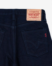14oz Selvedge Denim Slim Straight Cut Jeans - Indigo/Indigo