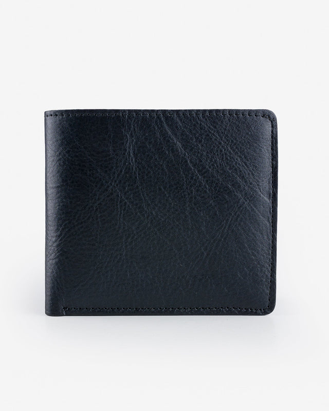 OGL Kingsman Classic Bi Fold Wallet with Coin Pocket - Tumbled Black